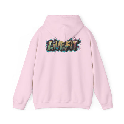 Live Fit Hoodie - Unisex Heavy Blend Sweatshirt - Fitness Enthusiasts -  Gym Wear - Workout Apparel -  Active Lifestyle -  Gift for Him/Her -