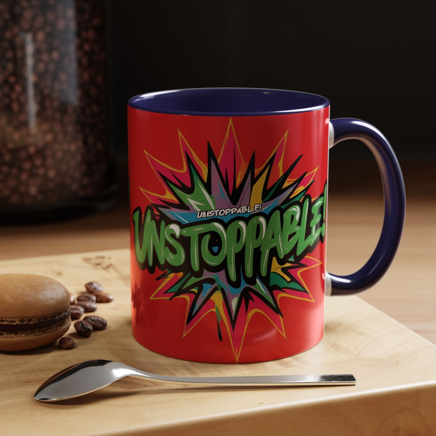 Unstoppable! Motivational Mug - Vibrant Red Design - 11oz/15oz