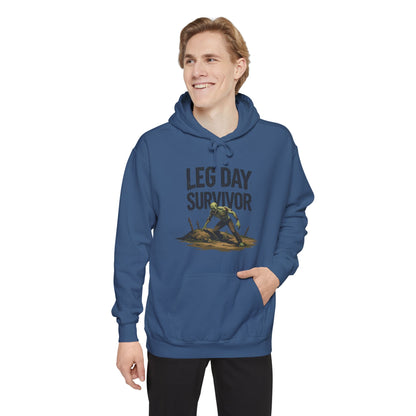 Leg Day Survivor! - Funny Gym Hoodie - Unisex Fitness Sweatshirt - Workout Apparel - S-5XL