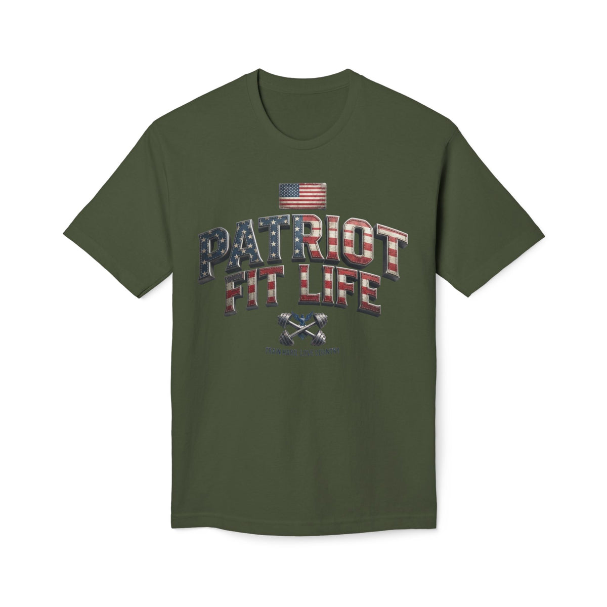Patriot Fit Life T-Shirt — American Flag Workout Tee