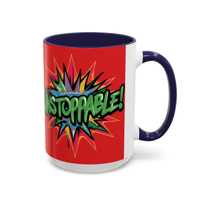 Unstoppable! Motivational Mug - Vibrant Red Design - 11oz/15oz