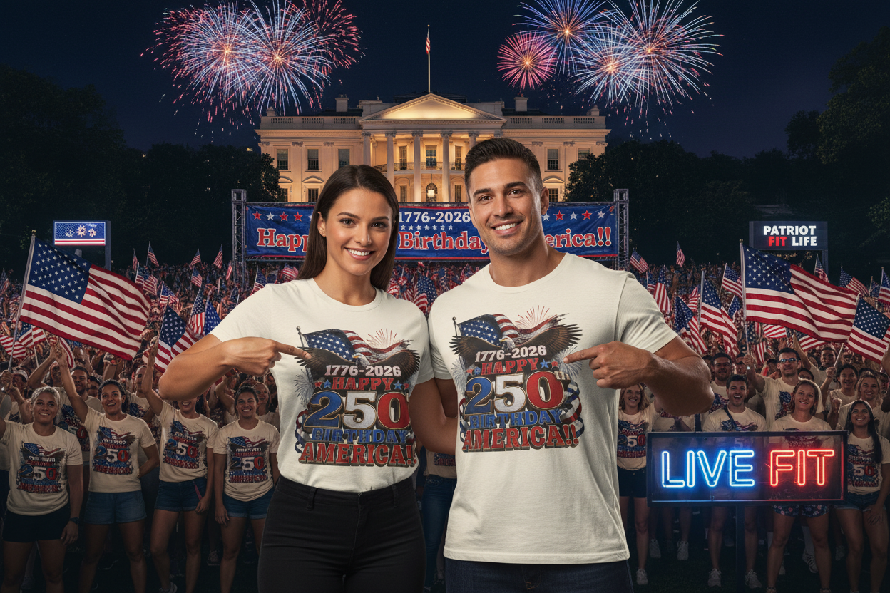Happy 250th Birthday America T-Shirt | 1776-2026 Patriotic Eagle Flag & Fireworks Tee