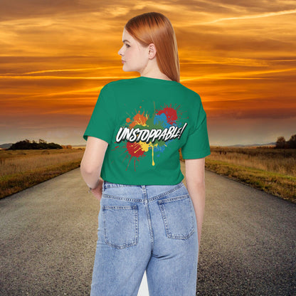 Unstoppable Design Tee - Vintage  Retro  Unisex  Tee - Classic  T-Shirt - Graphic Tee - Casual  Shirt - Short  Sleeve  Shirt