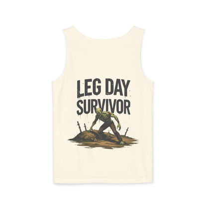 Leg Day Survivor Tank Top - Unisex Fitness Apparel, Gym Gear, Workout Clothing, Workout Gift, Funny Fitness Tee