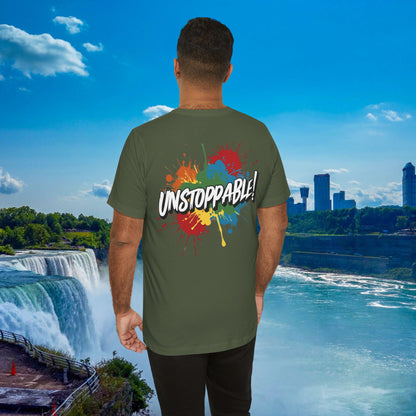 Unstoppable Design Tee - Vintage  Retro  Unisex  Tee - Classic  T-Shirt - Graphic Tee - Casual  Shirt - Short  Sleeve  Shirt