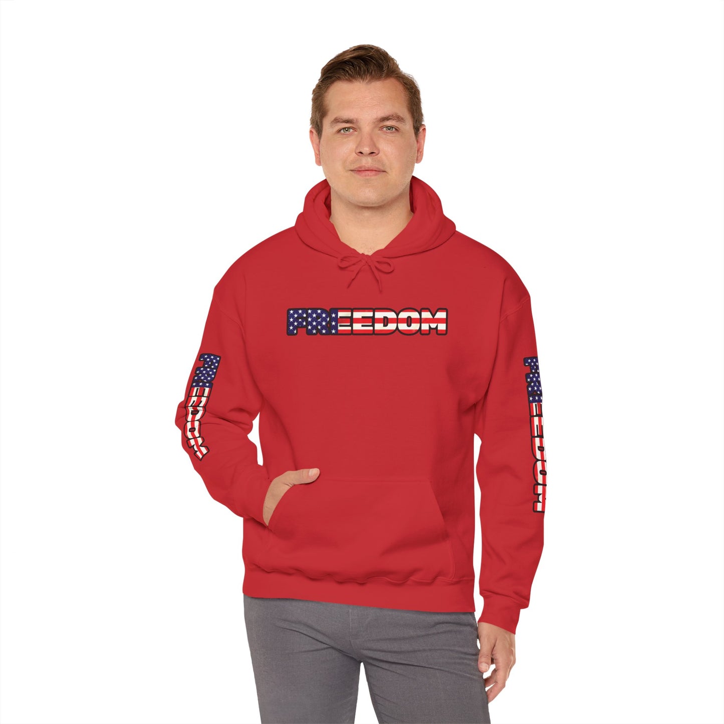 Patriotic Freedom Hoodie - Unisex American Flag Sweatshirt - Red White and Blue - Comfortable Pullover for Celebrations -  Perfect for Independence Day -  Gift [...]