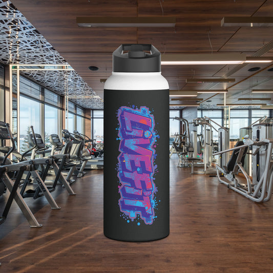 Live Fit Stainless Steel Water Bottle - Gym Bottle - Fitness Gift -  Sports Hydration - Eco-Friendly Water Container - Workout Accessory -  [...]