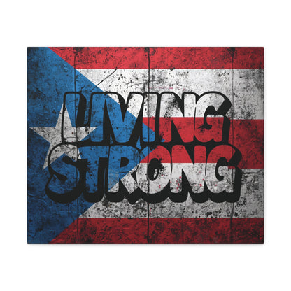 Gallery Wrapped - Puerto Rico Flag -  Matte Canvas Wall Art - Inspirational Decor - Home Wall Decor -