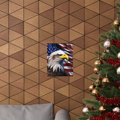 💥 Patriotic 💥 Bald Eagle 💥 Red White & Blue 💥 Wall Art 💥 Matte  💥 Vertical Poster 💥