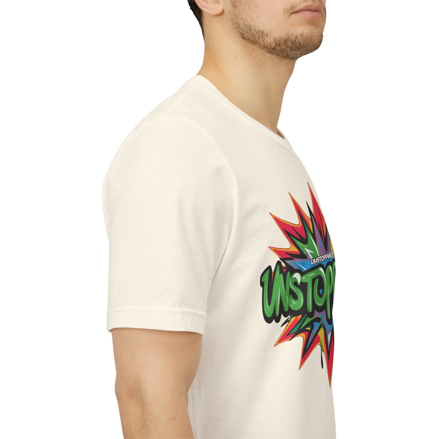 Unisex Jersey Tee - Unstoppable Graphic Design Shirt - Motivation and Fitness