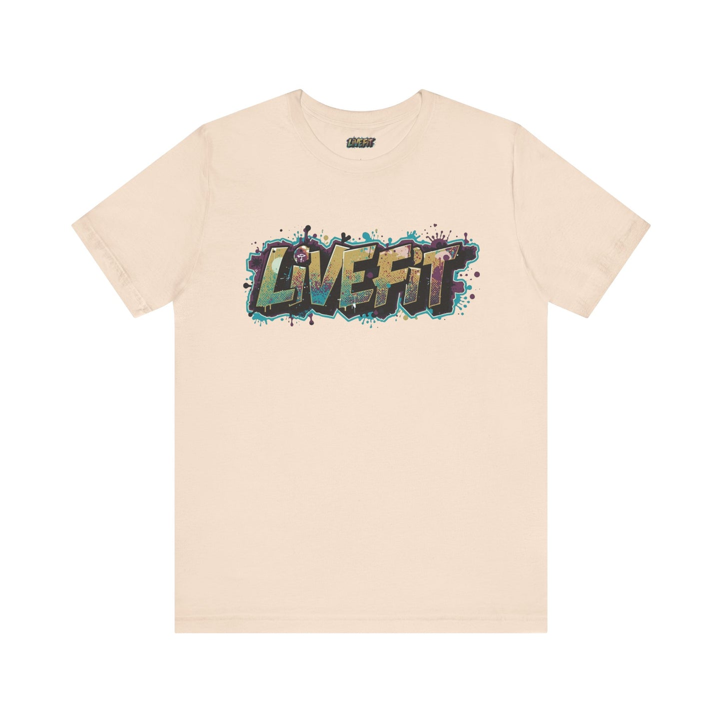 LIVE FIT Graphic Fitness Tee - Motivational Workout Apparel