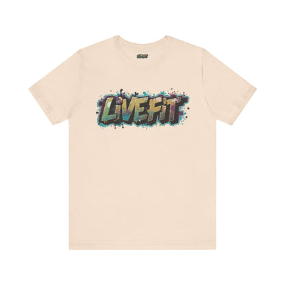 LIVE FIT Graphic Fitness Tee - Motivational Workout Apparel