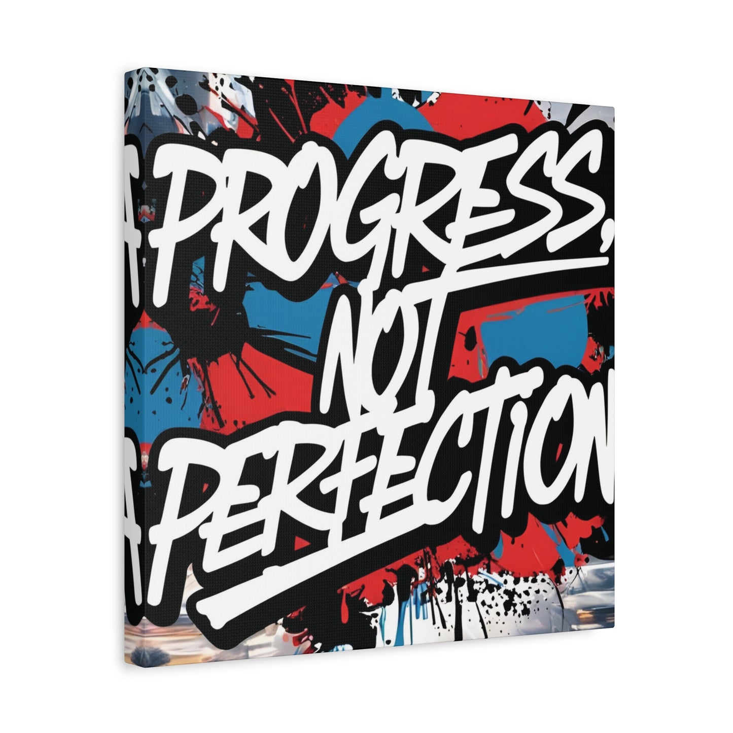💥 Motivational 💥 Uplifting 💥 Canvas Art  💥 Progress Not Perfection Print  💥 Positive Vibe Décor  💥 Eco-Friendly  UL- Certified  Inks 💥 Gift  Giving 💥 Horizontal Is In A Different Listing 💥