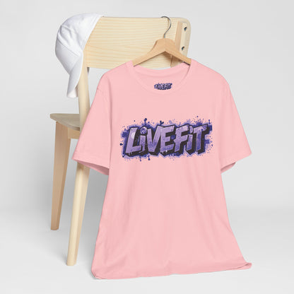 Live Fit Unisex Tee -  Fitness Shirt -  Motivational Graphic Tee -  Workout Apparel -  Casual Wear -  Gift for Gym Lovers -  Active Lifestyle -