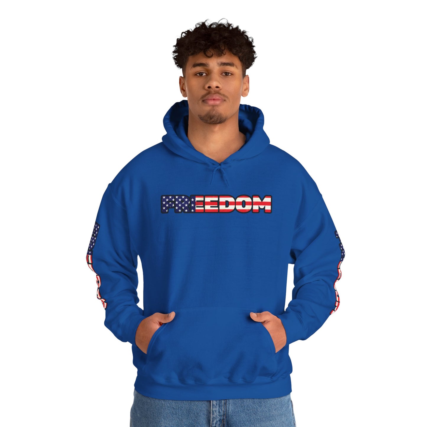 Patriotic Freedom Hoodie - Unisex American Flag Sweatshirt - Red White and Blue - Comfortable Pullover for Celebrations -  Perfect for Independence Day -  Gift [...]