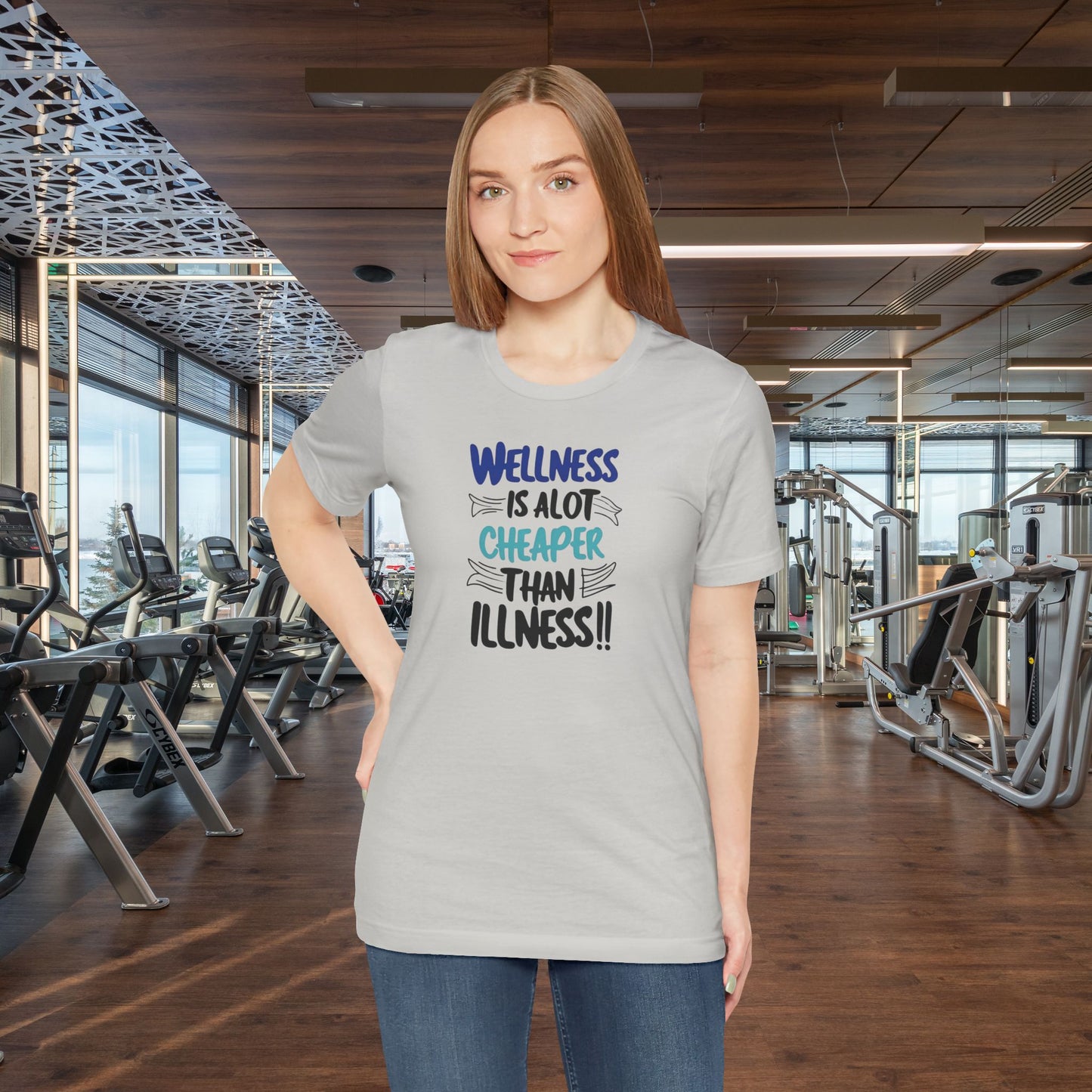 Wellness Awareness Unisex Tee - Wellness Is Alot Cheaper Than Illness!! - Design - S - 3XL - Motivational Health T-Shirt for Self-Care Enthusiasts - Gift for Wellness Events - Positive Vibe Shirt -  [...]