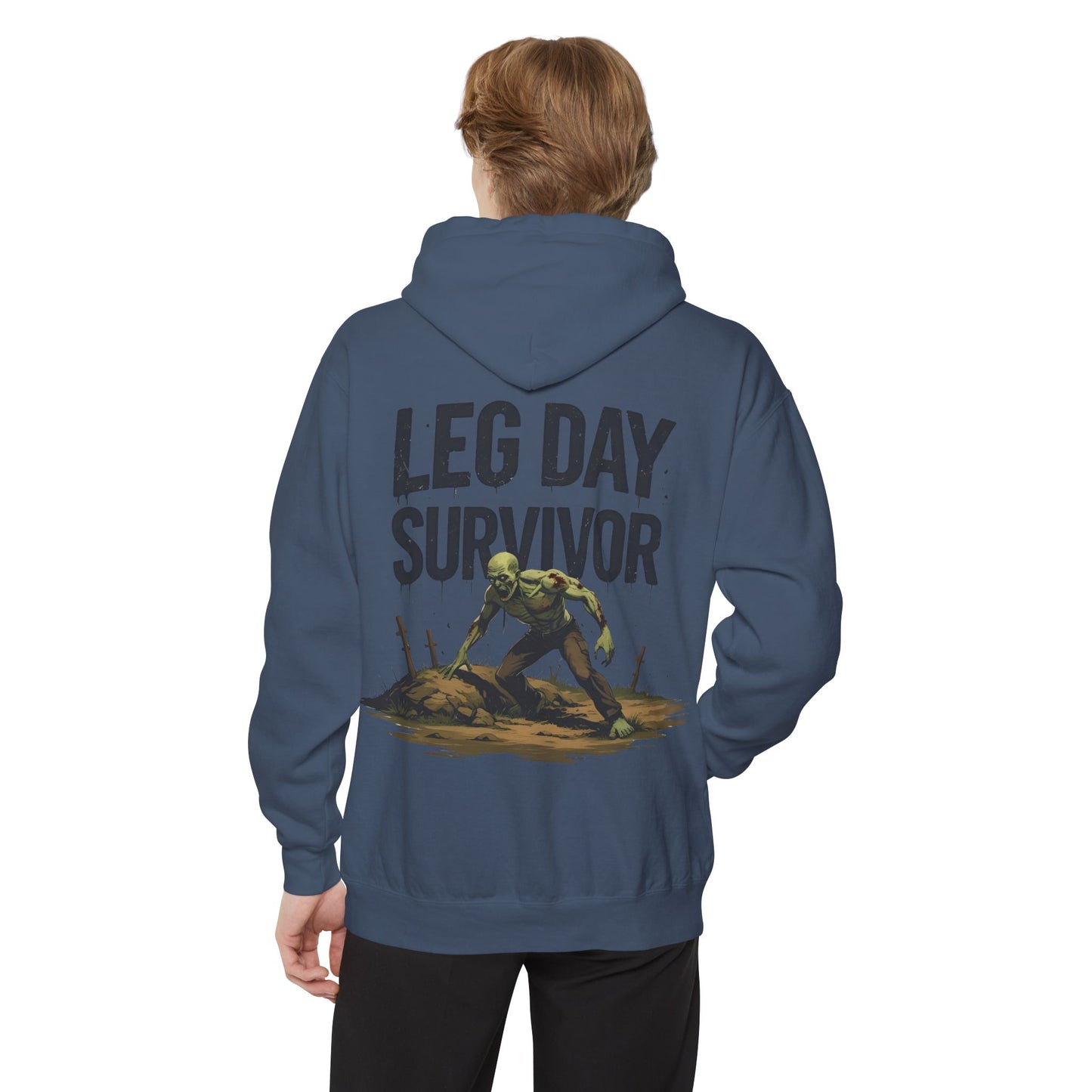Leg Day Survivor! - Funny Gym Hoodie - Unisex Fitness Sweatshirt - Workout Apparel - S-5XL