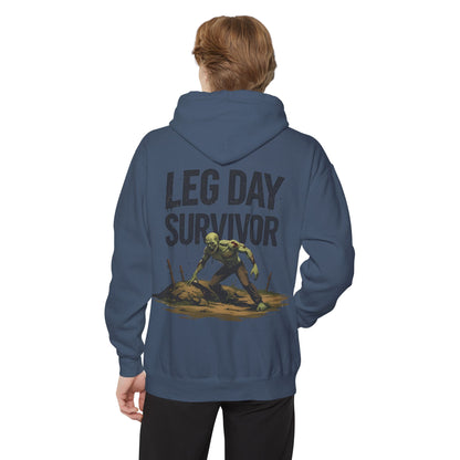 Leg Day Survivor! - Funny Gym Hoodie - Unisex Fitness Sweatshirt - Workout Apparel - S-5XL