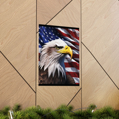 💥 Patriotic 💥 Bald Eagle 💥 Red White & Blue 💥 Wall Art 💥 Matte  💥 Vertical Poster 💥