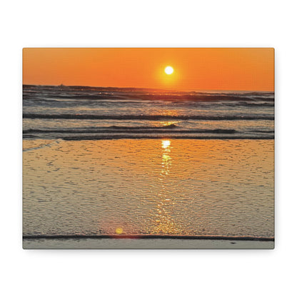 Stunning Sunset Beach Canvas Print, Ocean Decor, Wall Art, Home Decor, Coastal Artwork for Living Room