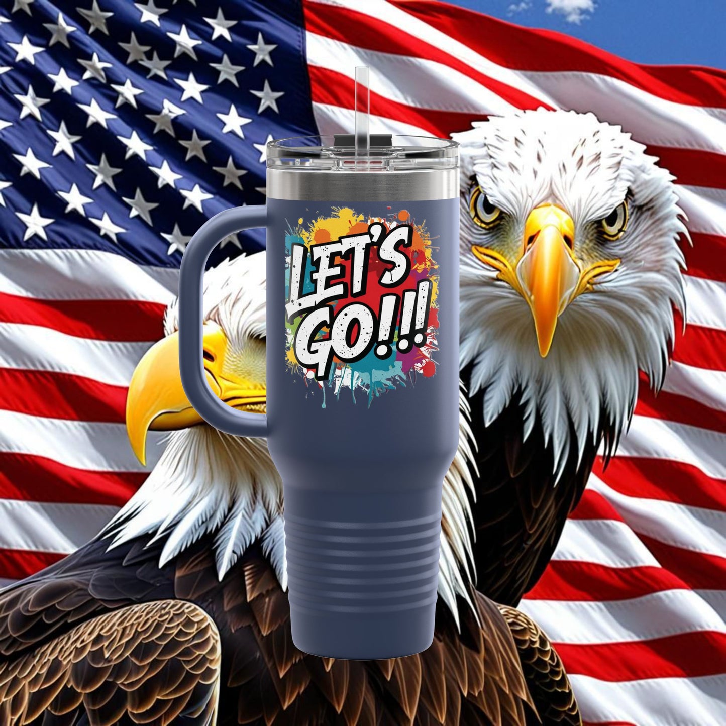 💥 Vibrant   💥 Stylish    💥 Motivational     💥 Insulated   💥 Stainless Steel   💥 Travel Mug  40oz    💥  Let's Do This!  💥 Inspiring Print   💥 Hot or Cold   💥 Birthday Gift 💥 Holiday Gift   💥Graduation Gift   💥 Dishwasher Safe Top Rack 💥