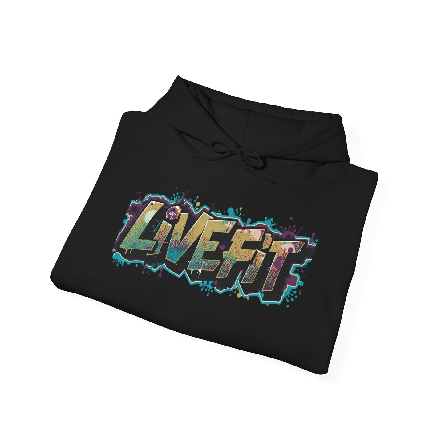 Live Fit Hoodie - Unisex Heavy Blend Sweatshirt - Fitness Enthusiasts -  Gym Wear - Workout Apparel -  Active Lifestyle -  Gift for Him/Her -