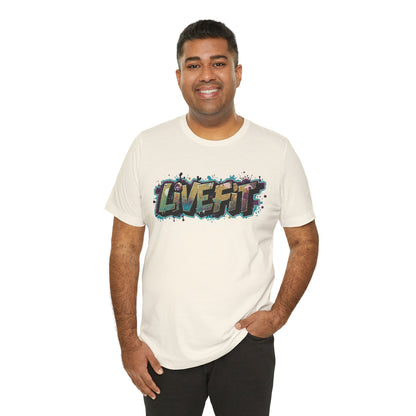 LIVE FIT Graphic Fitness Tee - Motivational Workout Apparel