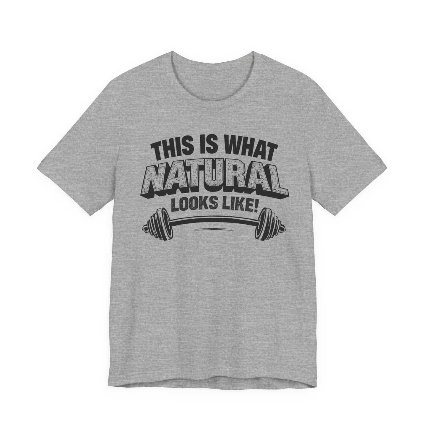 Natural Looks Weightlifting Tee | Gym Graphic T-Shirt