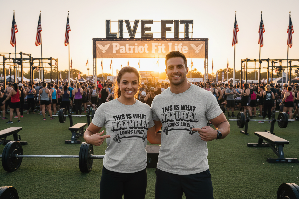 Natural Looks Weightlifting Tee | Gym Graphic T-Shirt