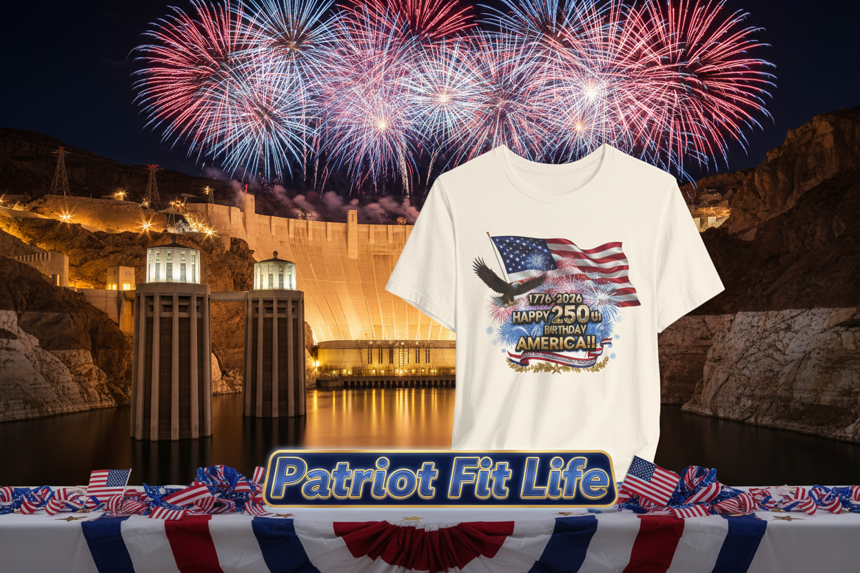 Happy 250th Birthday America T-Shirt | Patriotic Eagle & Flag Tee 1776–2026
