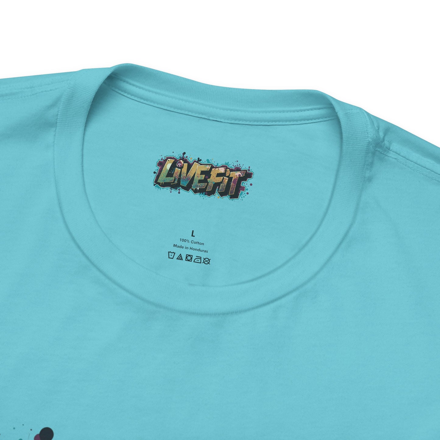 LIVE FIT Graphic Fitness Tee - Motivational Workout Apparel