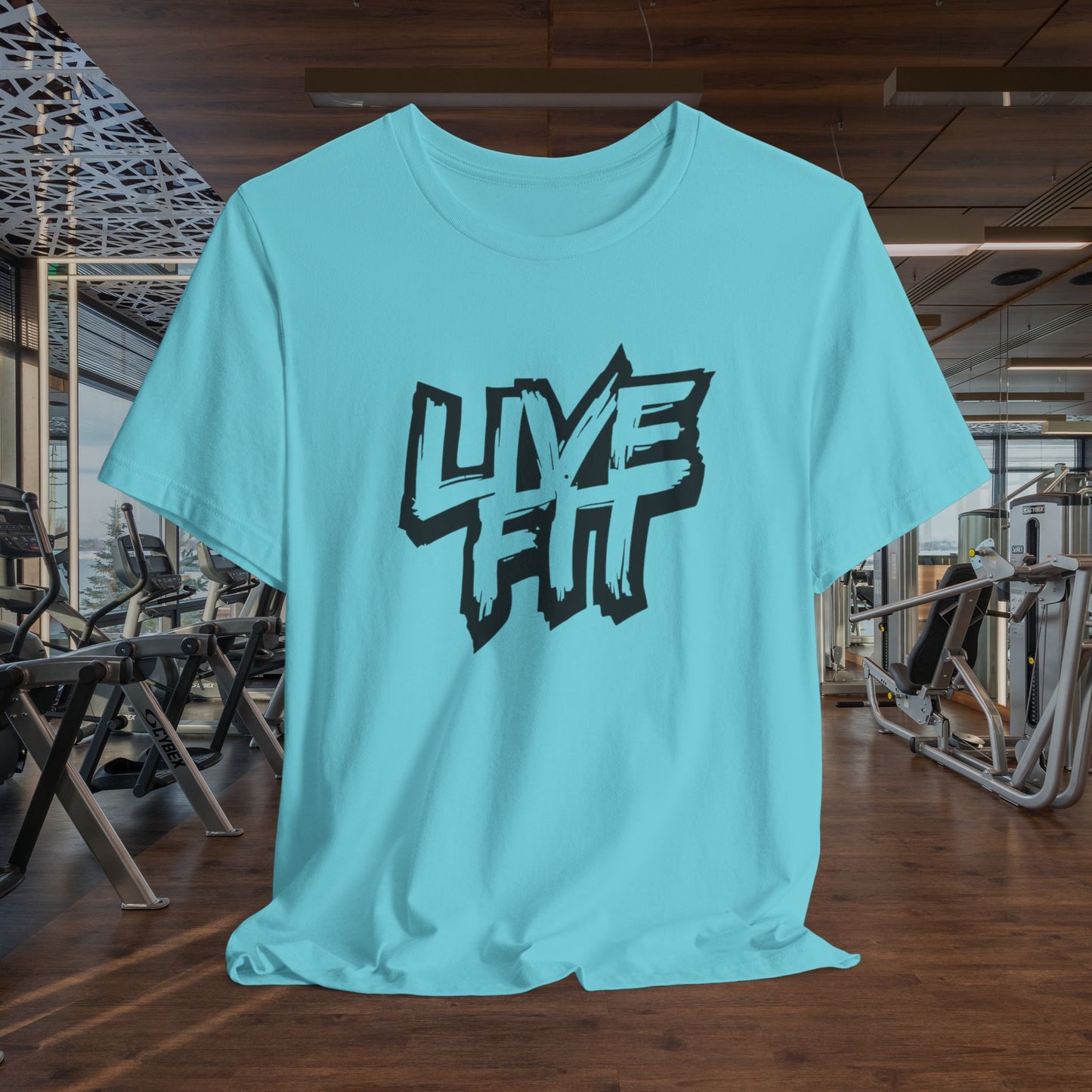 LIVE FIT Unisex Jersey Tee - Fitness T-Shirt - Casual Wear - Workout Top - Gym Apparel -  Motivational Shirt -