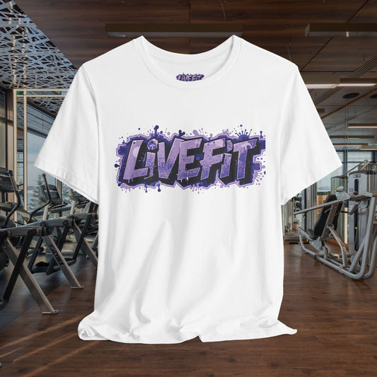 Live Fit Unisex Tee -  Fitness Shirt -  Motivational Graphic Tee -  Workout Apparel -  Casual Wear -  Gift for Gym Lovers -  Active Lifestyle -