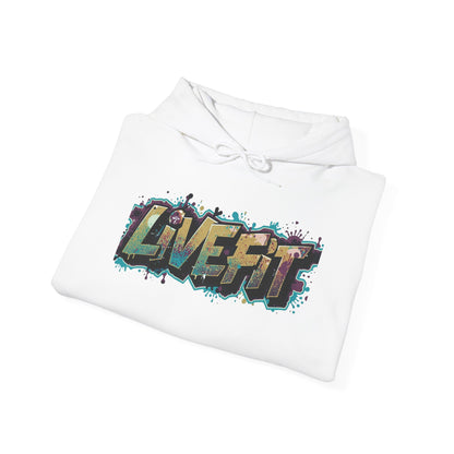 Live Fit Hoodie - Unisex Heavy Blend Sweatshirt - Fitness Enthusiasts -  Gym Wear - Workout Apparel -  Active Lifestyle -  Gift for Him/Her -