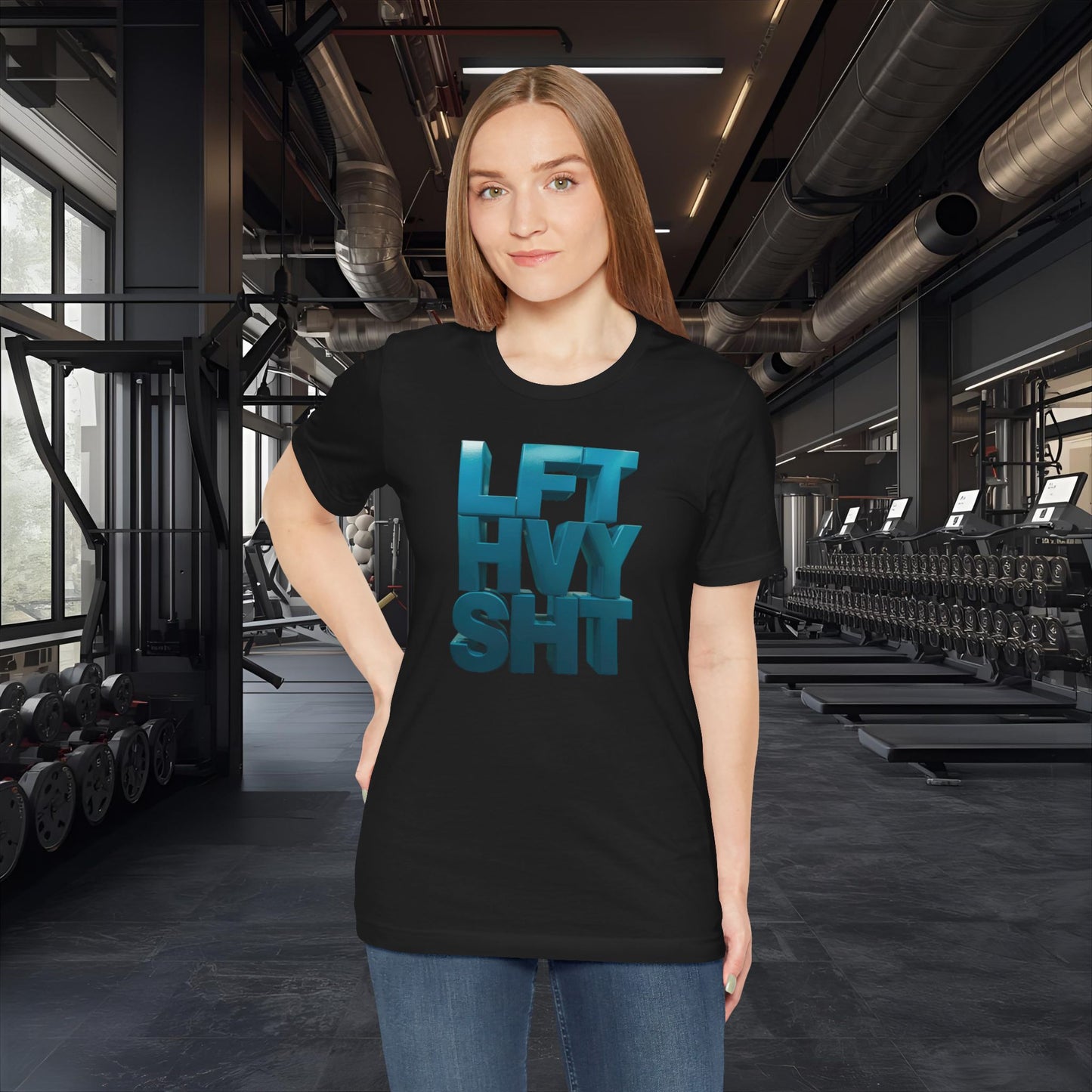 Lift Heavy Shit - LFT HVY SHT - Gym T-Shirt - Motivational Weightlifting Tee