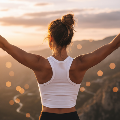 Dear Abs I Will Find You! - Racer Tank Top - Fit & Fun - Women's Crop Top - Fitness - Sizes - XS - 2XL