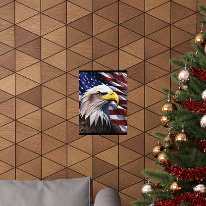 💥 Patriotic 💥 Bald Eagle 💥 Red White & Blue 💥 Wall Art 💥 Matte  💥 Vertical Poster 💥