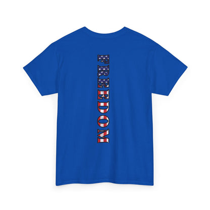 Freedom Patriotic T-Shirt - Red White Blue - American Flag Tee - Unisex S-5XL