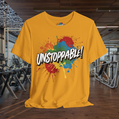 Unstoppable Design Tee - Vintage  Retro  Unisex  Tee - Classic  T-Shirt - Graphic Tee - Casual  Shirt - Short  Sleeve  Shirt