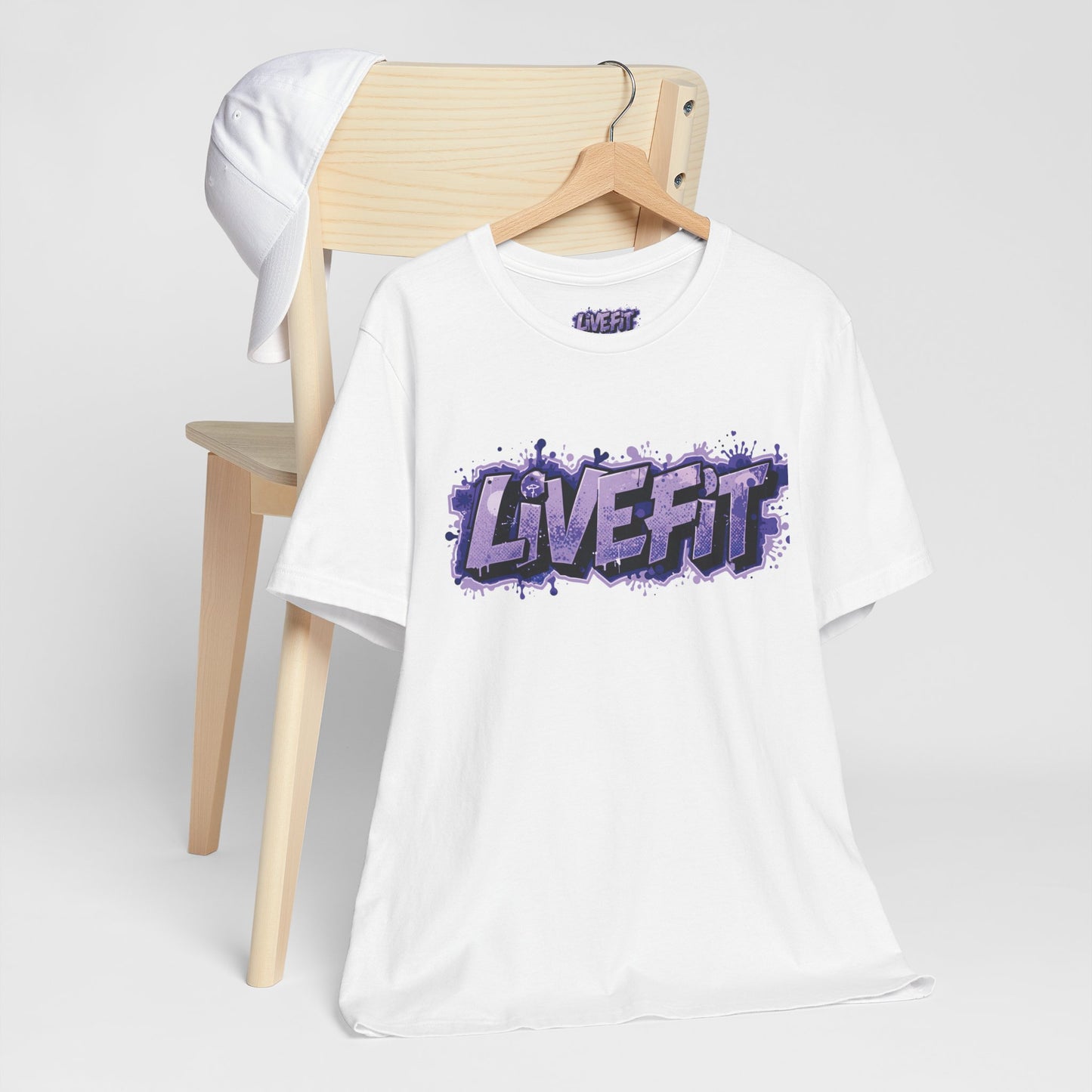 Live Fit Unisex Tee -  Fitness Shirt -  Motivational Graphic Tee -  Workout Apparel -  Casual Wear -  Gift for Gym Lovers -  Active Lifestyle -