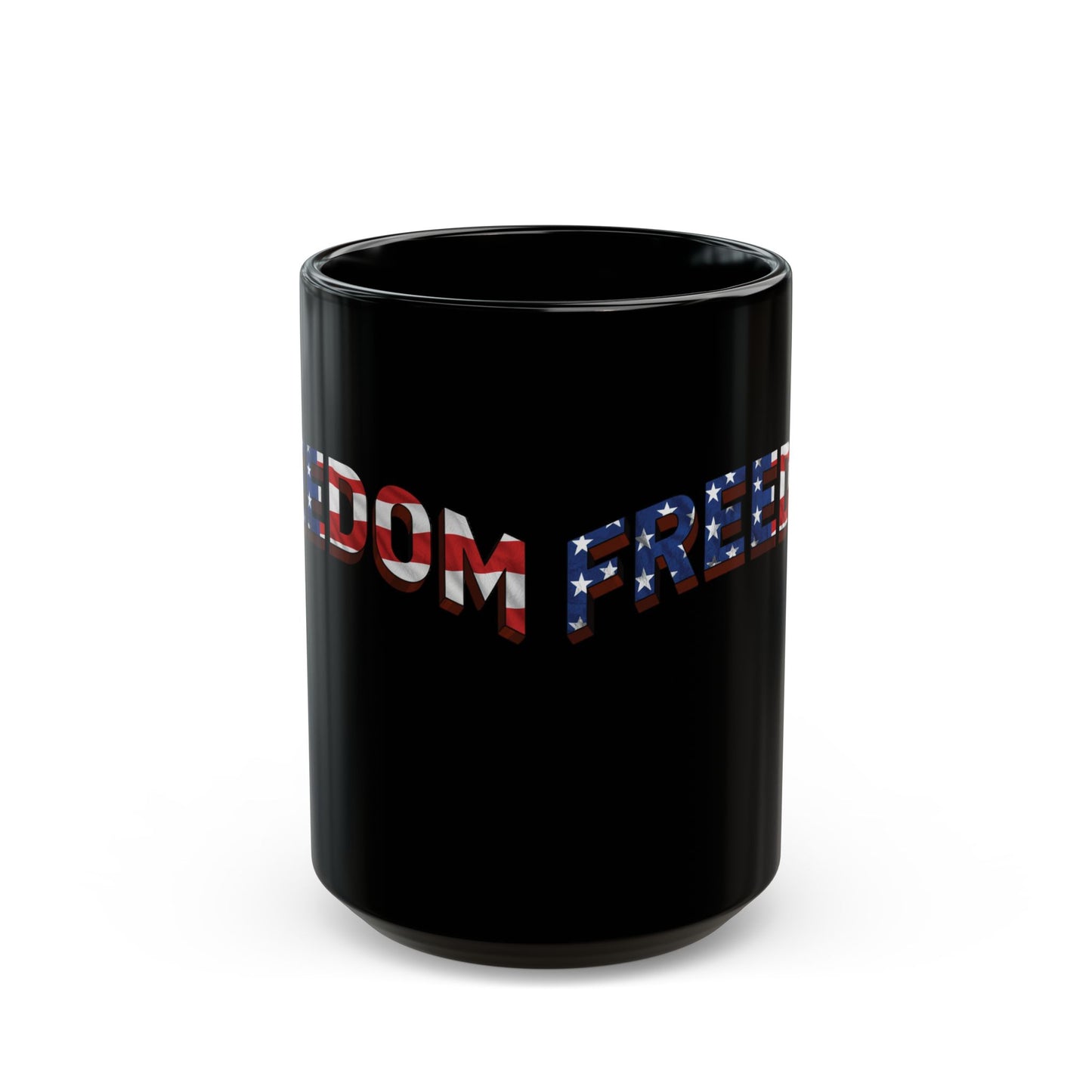FREEDOM Mug | Patriotic American Flag Stars & Stripes Coffee Cup