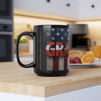 Patriotic Grateful Mug - 11oz & 15oz, Perfect Gift for Veterans, Independence Day Decor, Coffee Lovers, Home & Office