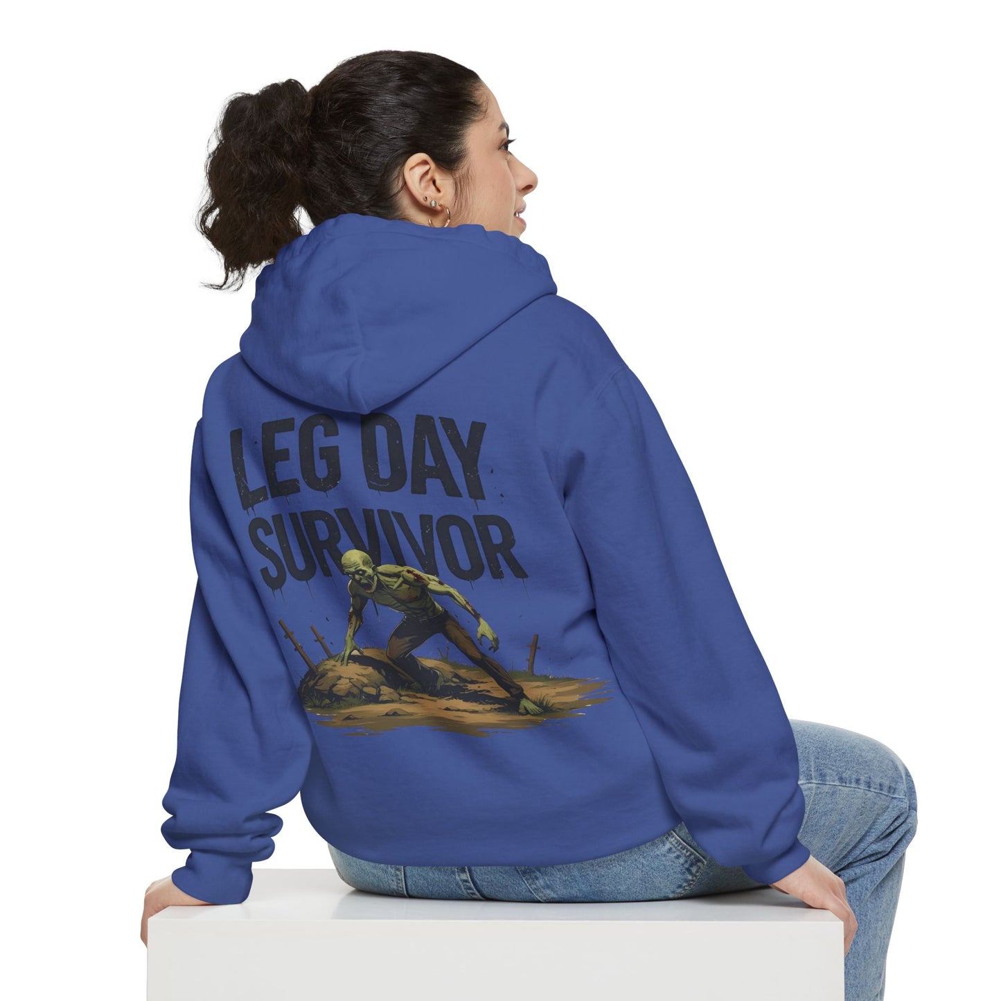 Leg Day Survivor! - Funny Gym Hoodie - Unisex Fitness Sweatshirt - Workout Apparel - S-5XL