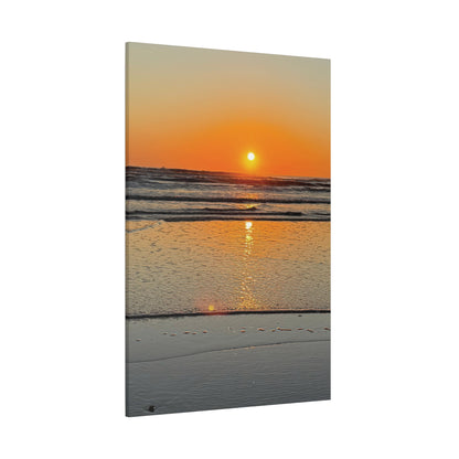 Stunning Sunset Beach Canvas Print, Ocean Decor, Wall Art, Home Decor, Coastal Artwork for Living Room