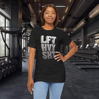 Lift Heavy Shit - LFT HVY SHT - 3D Gym T-Shirt - Bold Weightlifting Tee