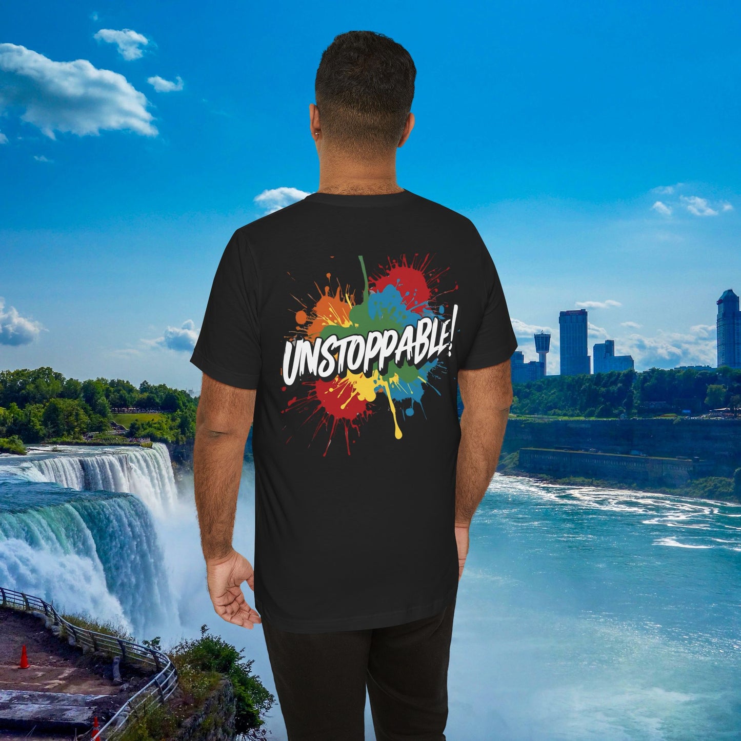 Unstoppable Design Tee - Vintage  Retro  Unisex  Tee - Classic  T-Shirt - Graphic Tee - Casual  Shirt - Short  Sleeve  Shirt