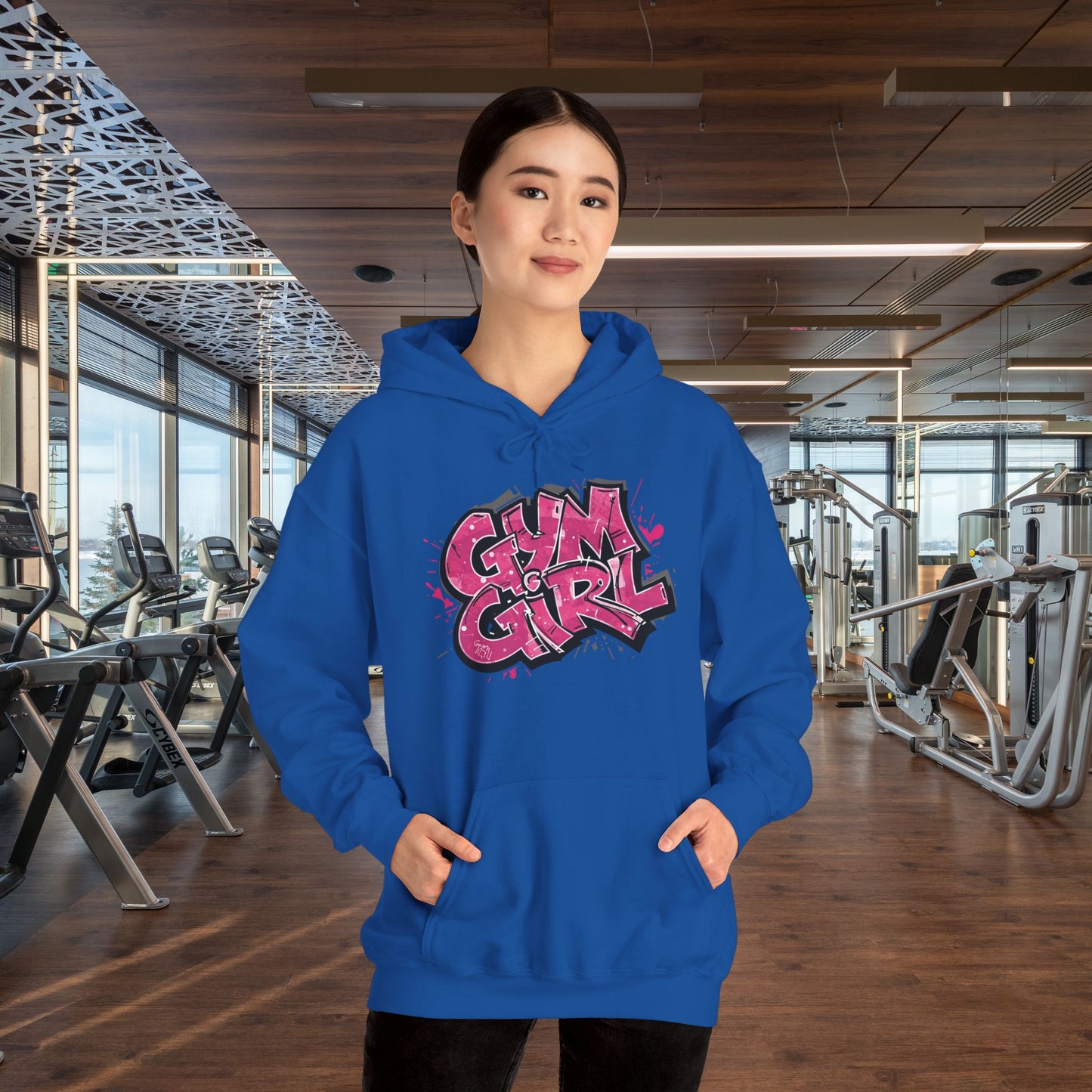 Stylish - Gym Girl Print - Hoodie - S - 5XL - Fitness -