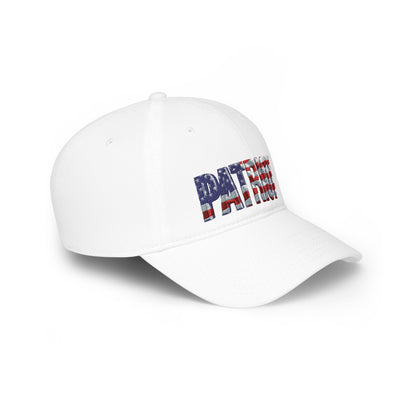 Patriot Flag Embroidered Cap - American Flag 'PATRIOT' Low Profile Baseball Hat | Patriot Fit Life
