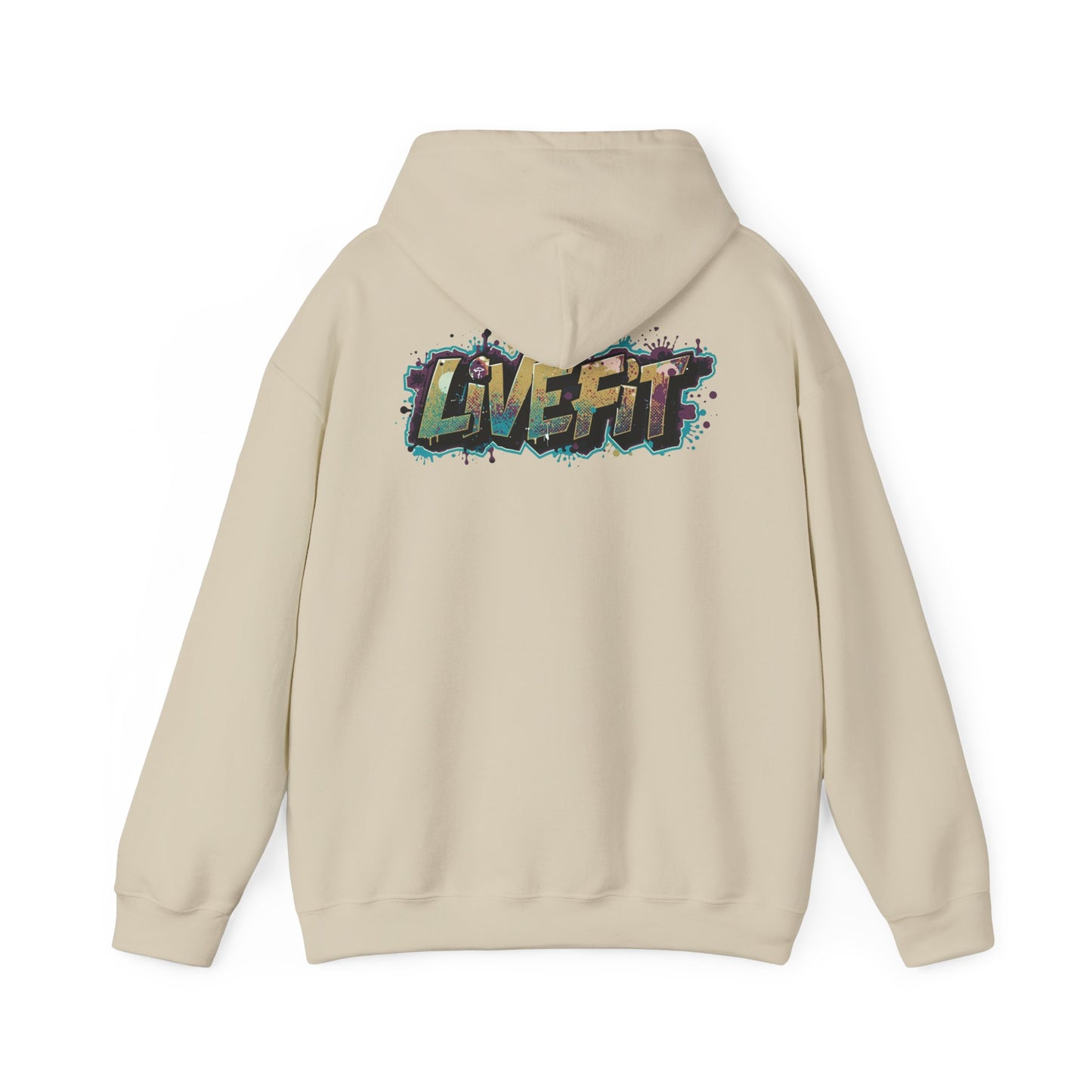 Live Fit Hoodie - Unisex Heavy Blend Sweatshirt - Fitness Enthusiasts -  Gym Wear - Workout Apparel -  Active Lifestyle -  Gift for Him/Her -