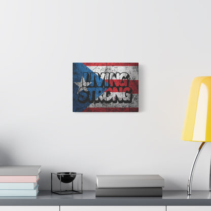 Gallery Wrapped - Puerto Rico Flag -  Matte Canvas Wall Art - Inspirational Decor - Home Wall Decor -